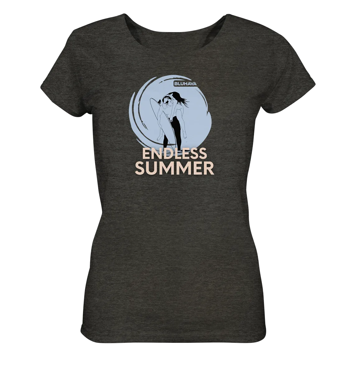 "Endless Summer Vibes" - Damen Premium Organic Shirt (meliert)