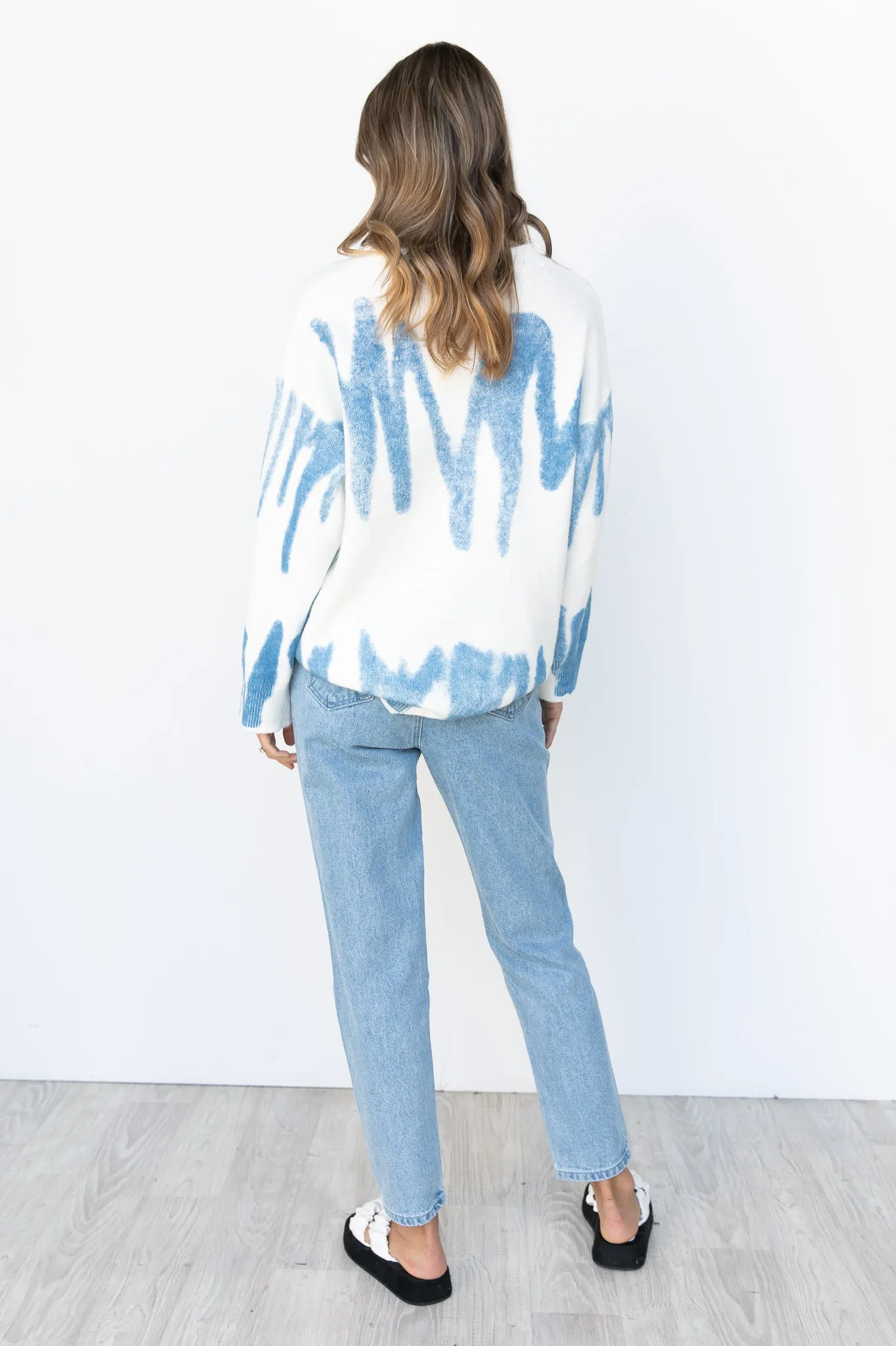 Saylor Knit Top - Blue