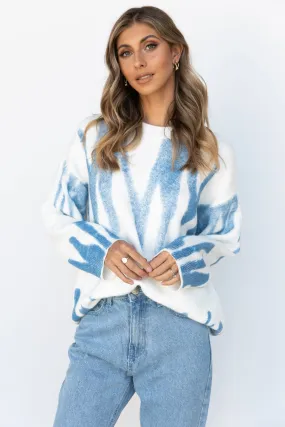 Saylor Knit Top - Blue