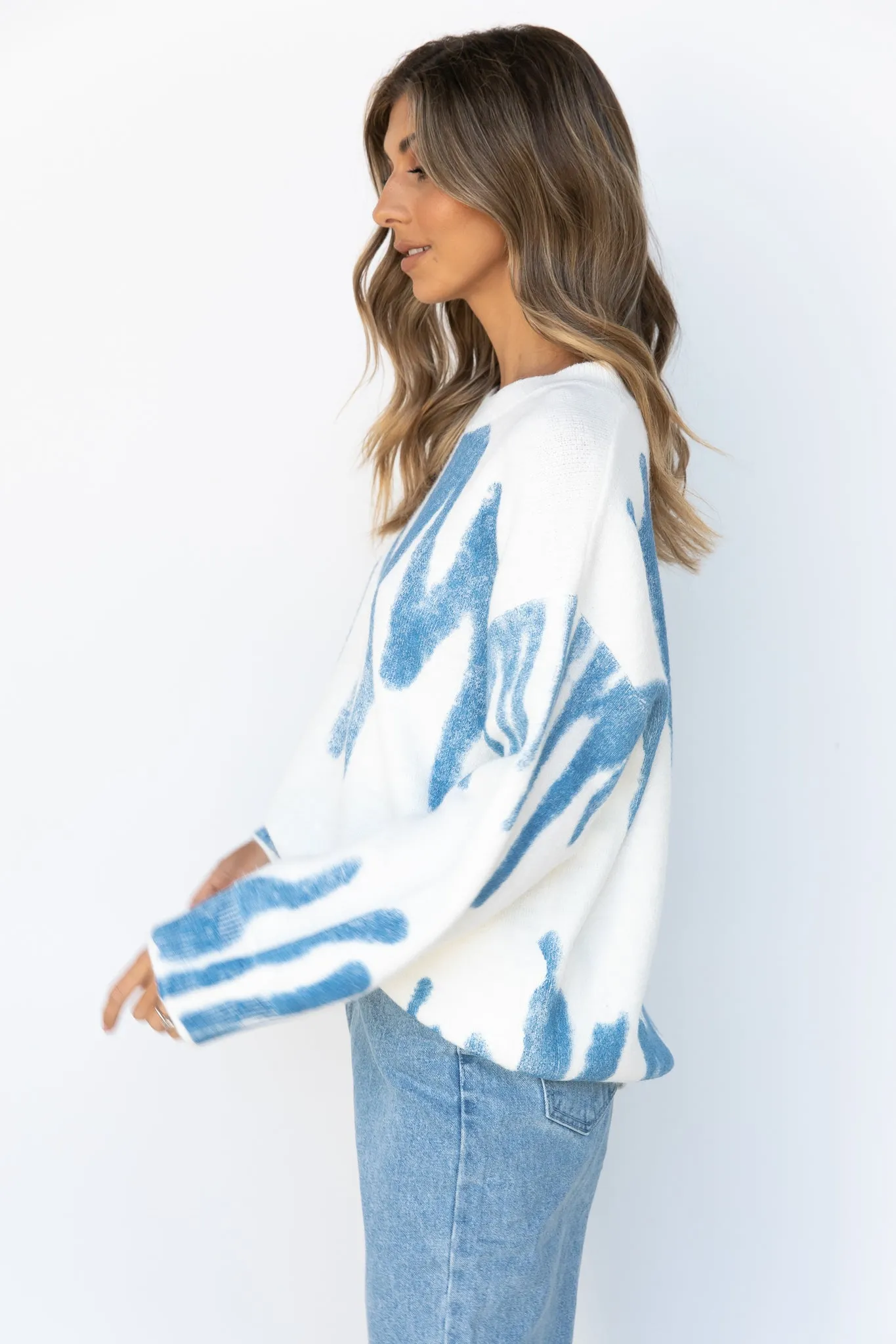 Saylor Knit Top - Blue