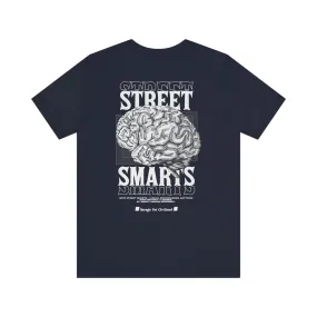 STREET SMARTS- Short Sleeve Tee (Navy blue)