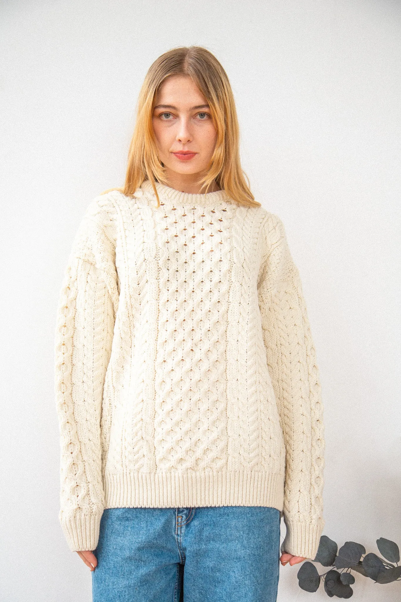 Sylvie Aran Crewneck Sweater | HANDCRAFTED