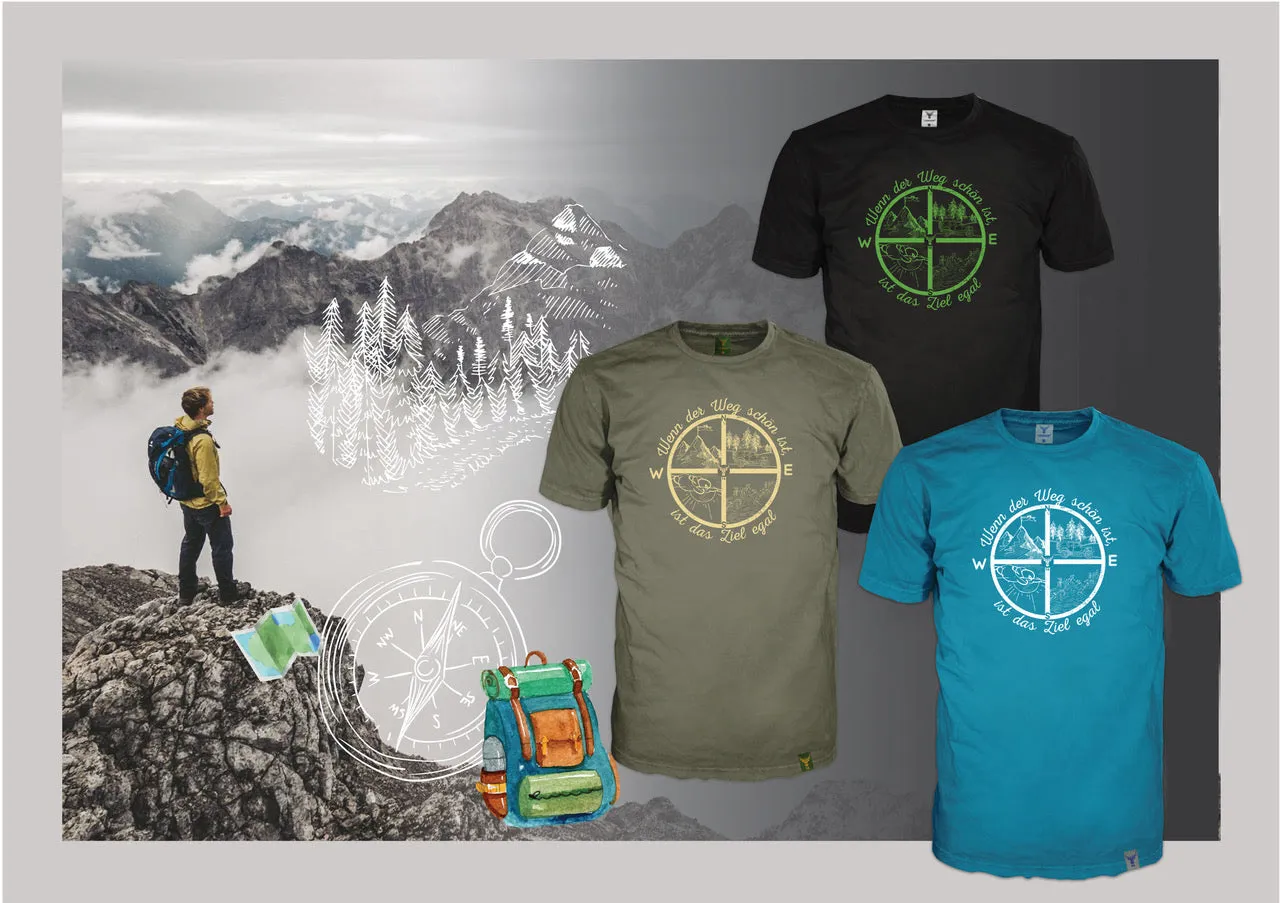 T-Shirt 14Ender®Compass earthgreen