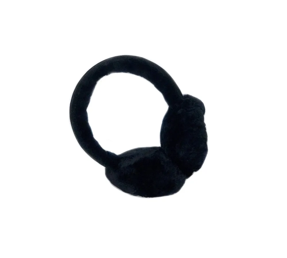 UGG Earmuff Women Sheepskin Wool Suede Winter Earmuff Carol