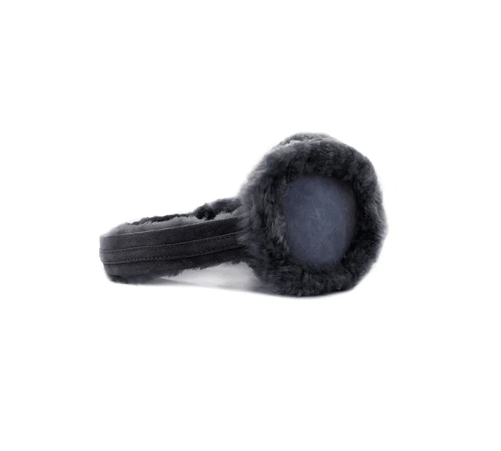 UGG Earmuff Women Sheepskin Wool Suede Winter Earmuff Carol